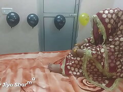 Jiya celebrating Halloween honeymoon in night l with clear hindi voice